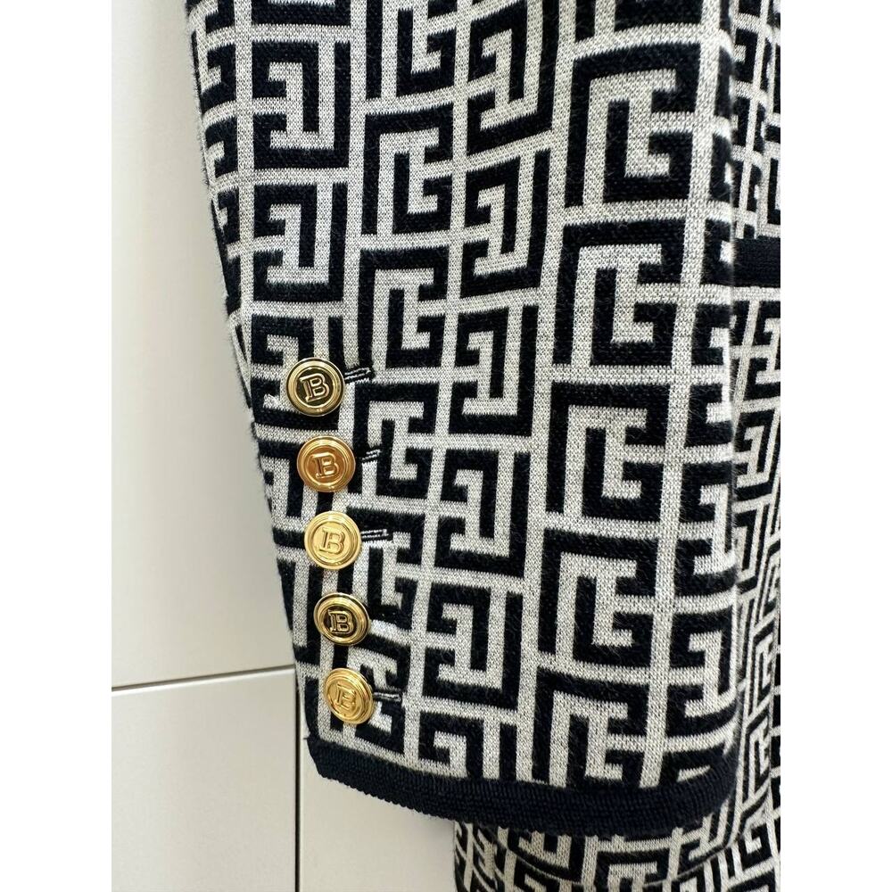 Balmain PB Labyrinth Monogram Blazer Sz.36 - Picture 2 of 10